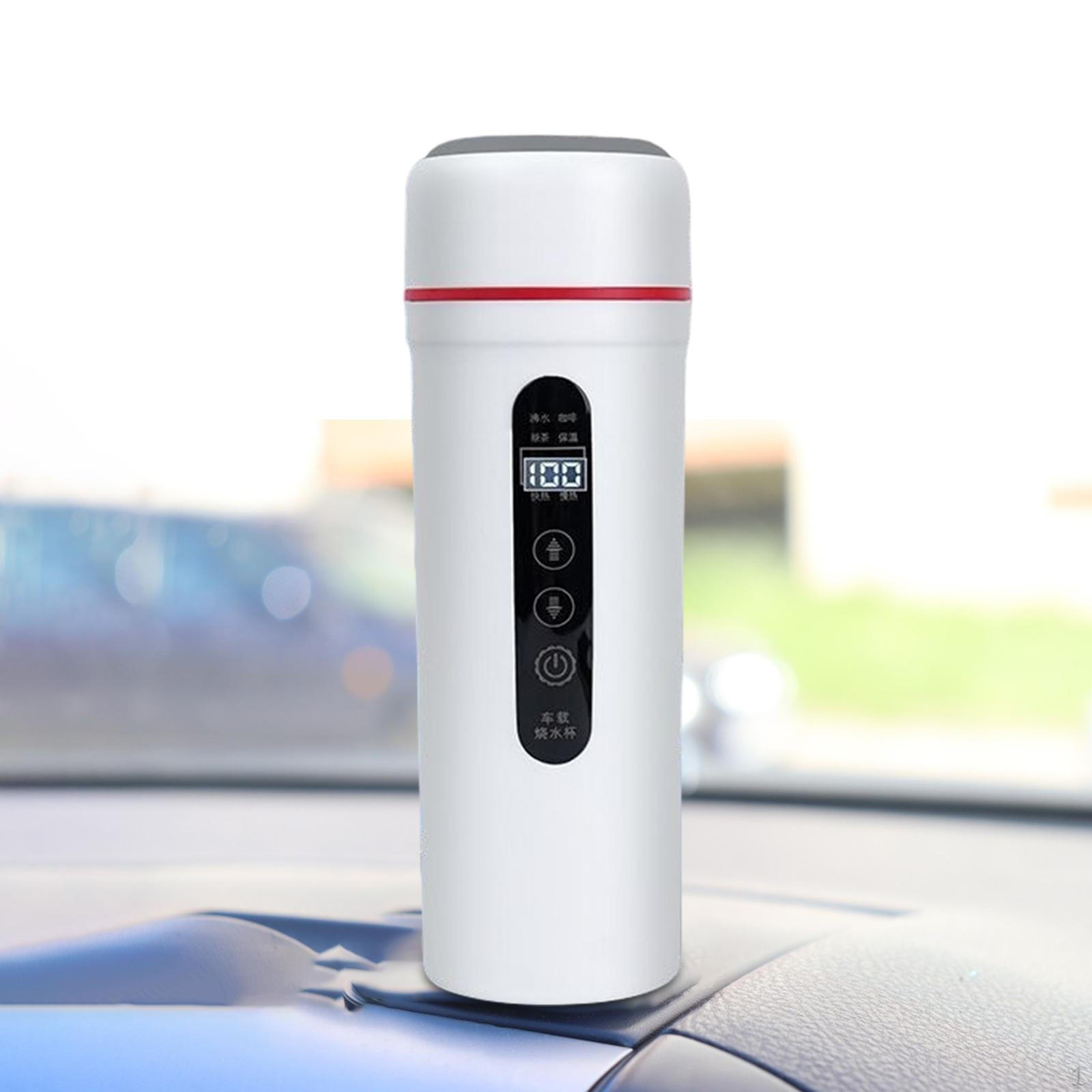 

12 В 24 В автомобильная кружка с подогревом, электрический чайник, подогреваемая чашка для воды белый