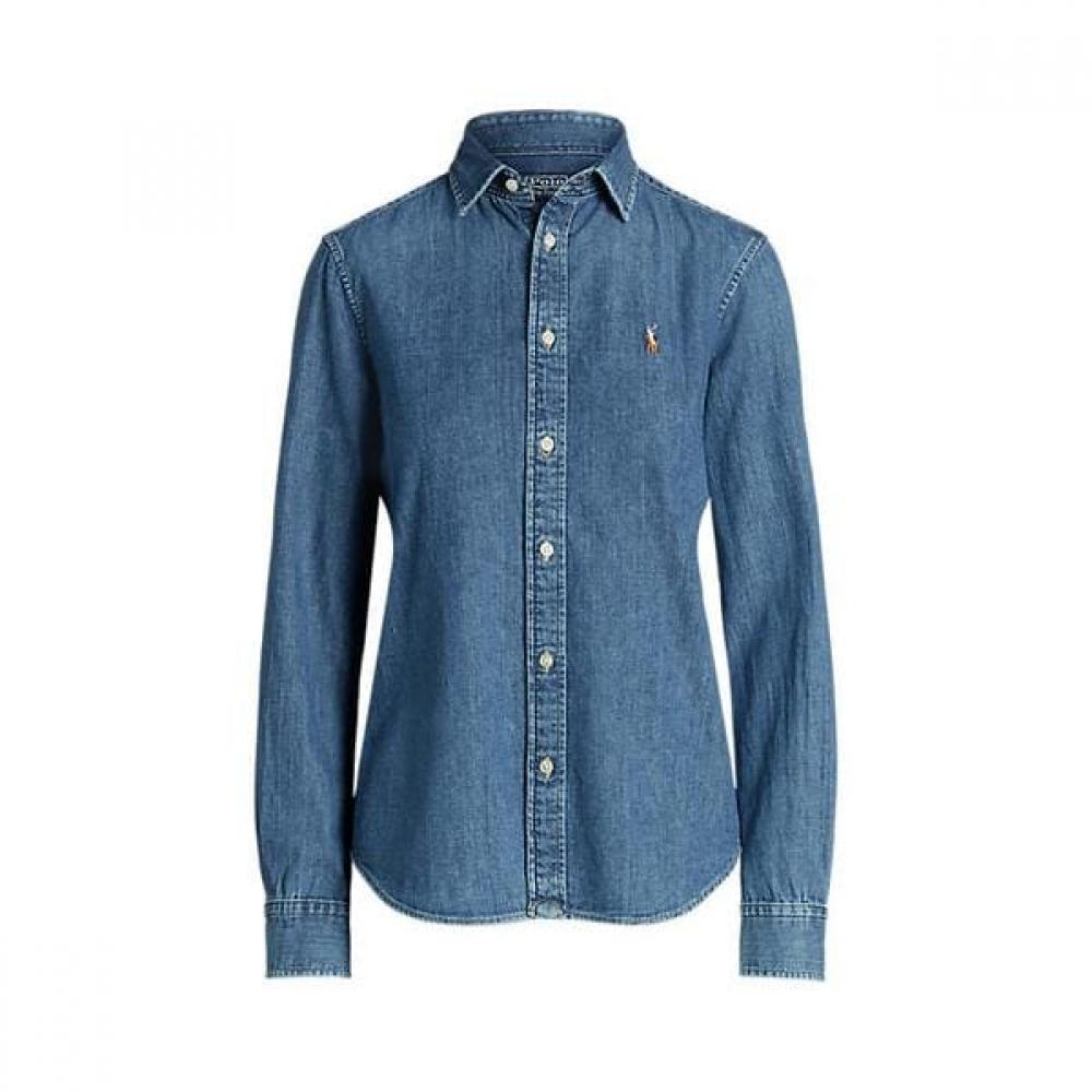 Polo Ralph Lauren Women Slim Fit Denim Shirt Wmposhtndo20812400