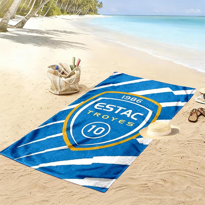 Troyes AC Print Beach Towel, Large Soft Quick Dry Towel for Beach Camping Swimming