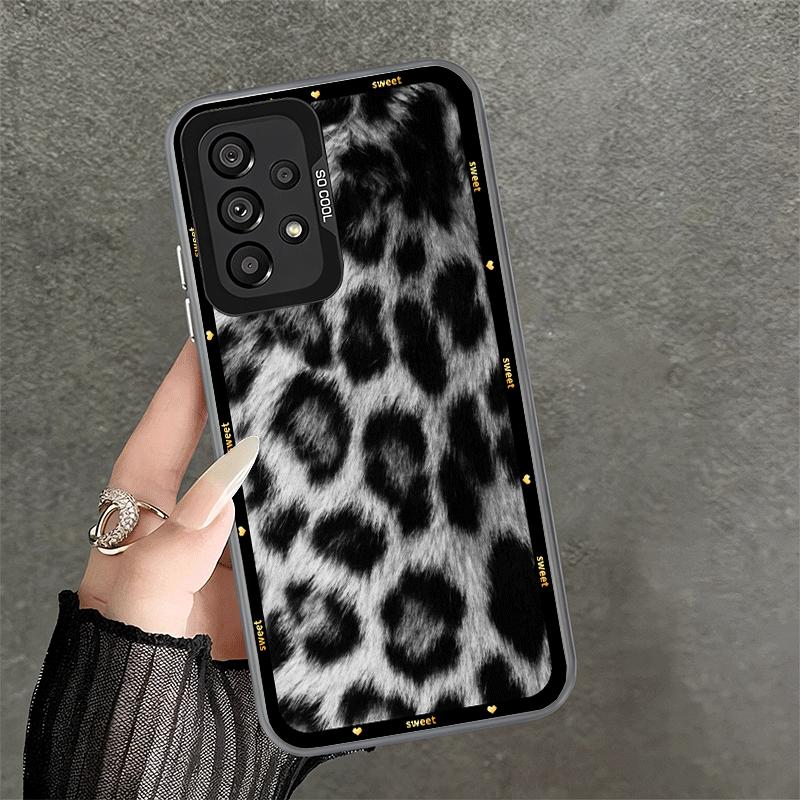 Fashion Sweet Leopard Print Shockproof Phone Case for Samsung A17 A16 A15 A14 A37 A57 A36 A56 A26 A35 A55 A25 A34 A54 A24 A13 A2
