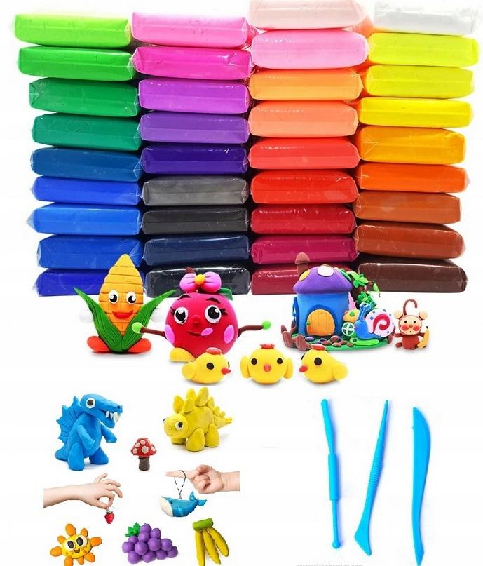 Magic Foam Dough 36 Colors Plasticine Modeling Clay Set