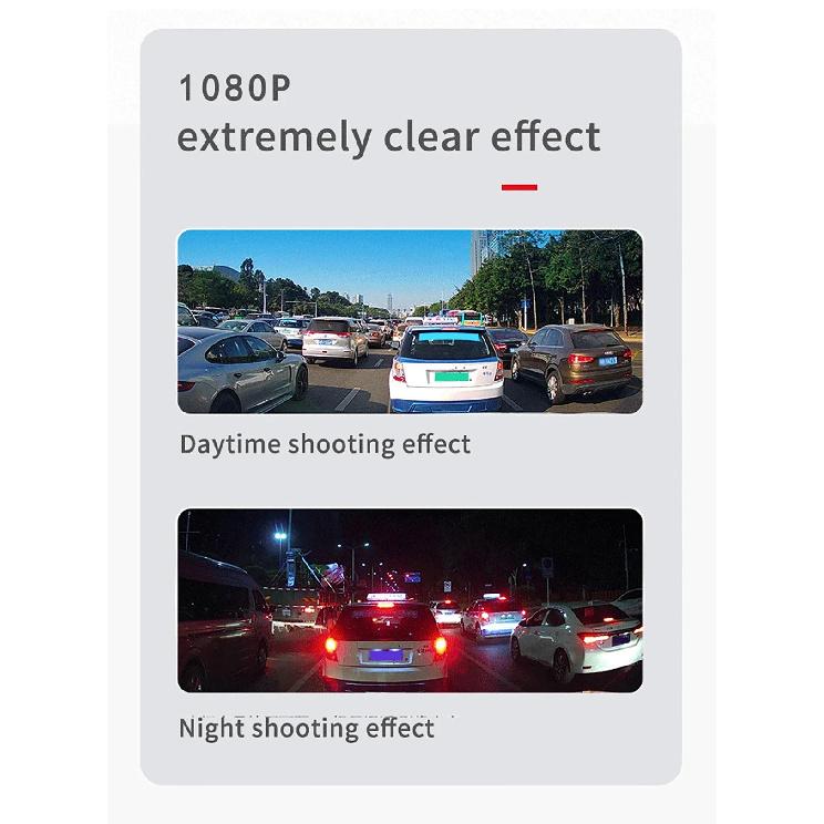 Dash Cam for cars 1080P Car DVR Video Recorder Dual car camera Front Inside View Camera Loop Recording WiFi Monitor Dashcam