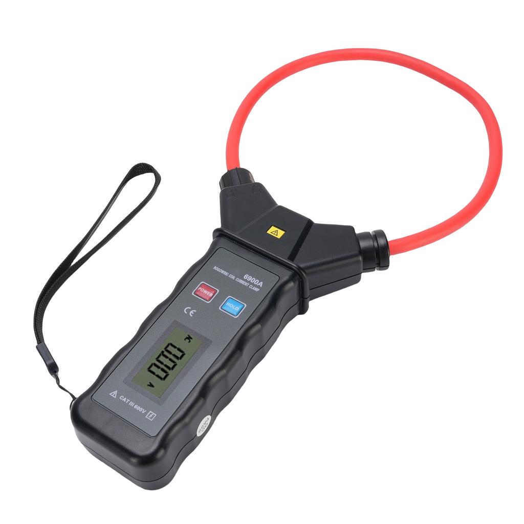 AC Current Flexible Clamp Meter 0 5000A 0 6000V Backlit LCD Display Flexible Coil Large Current Clamp Meter