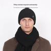 Men's Woolen Beanie for Large Heads - Thick, Warm, Breathable, Sweat-Proof, Ideal for Autumn & Winter