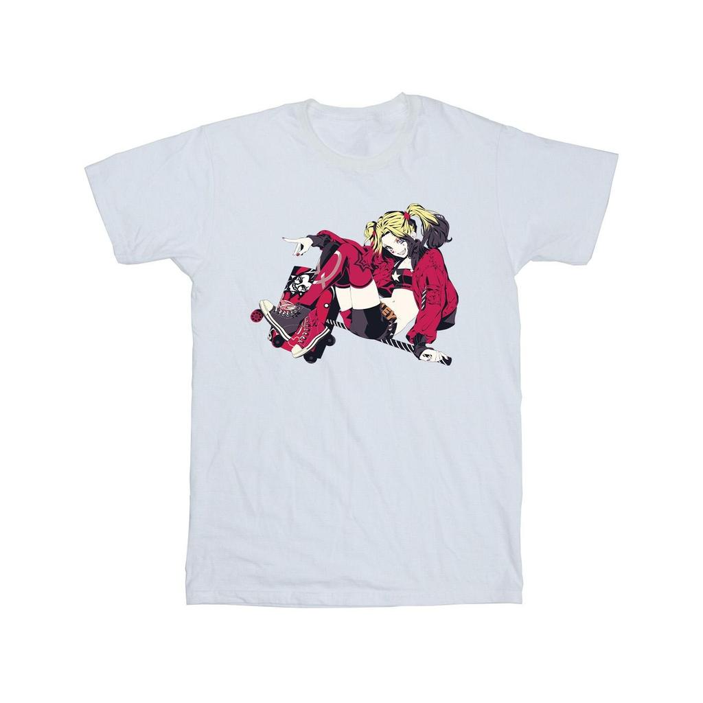 DC Comics Herren Harley Quinn Rollschuh-T-Shirt