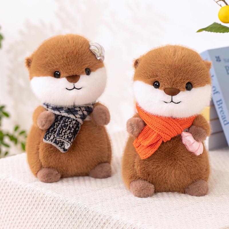 Plush Otter Cute Toy Animal Stuffed Doll Sleep Companion Kids Gift Birthday