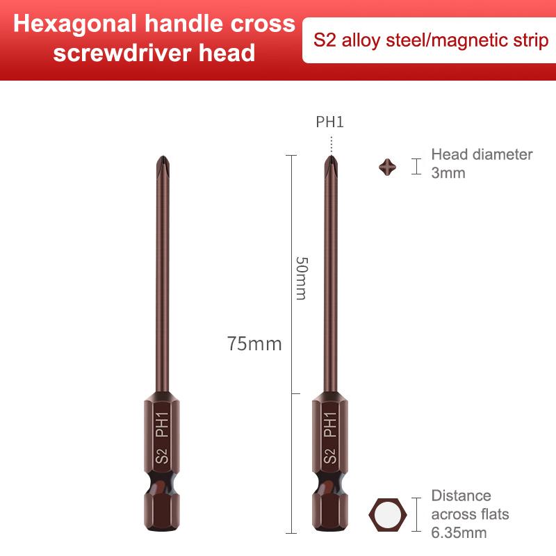 

Secure Grip Screwdriver Bits Appliance Electric Screwdriver Bits 50/75/100/150Mm Screwdriver Bits Electric Drills Compatibility A9
