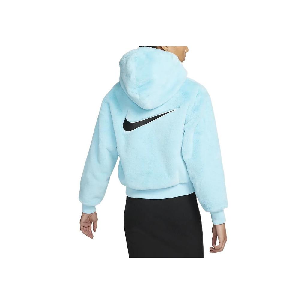 Nike Womens Sportswear Essential Faux Fur Jacket (Asia Sizing) Copa Women Streetwear DD5117-482
