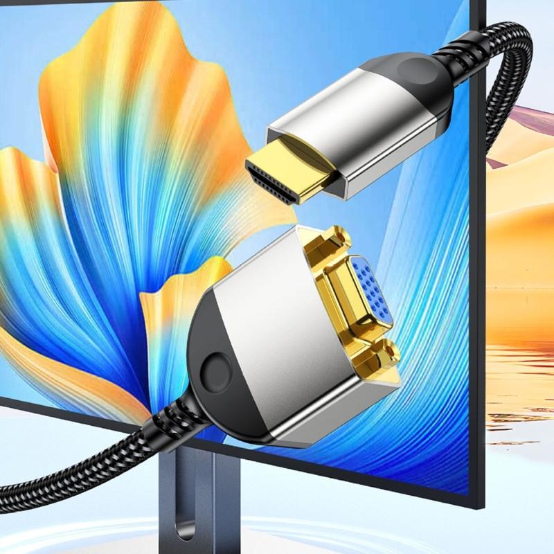 0,2M To VGA-Kabel mit Unterstützung für 1080p-Auflösung und Wiedergabefunktion