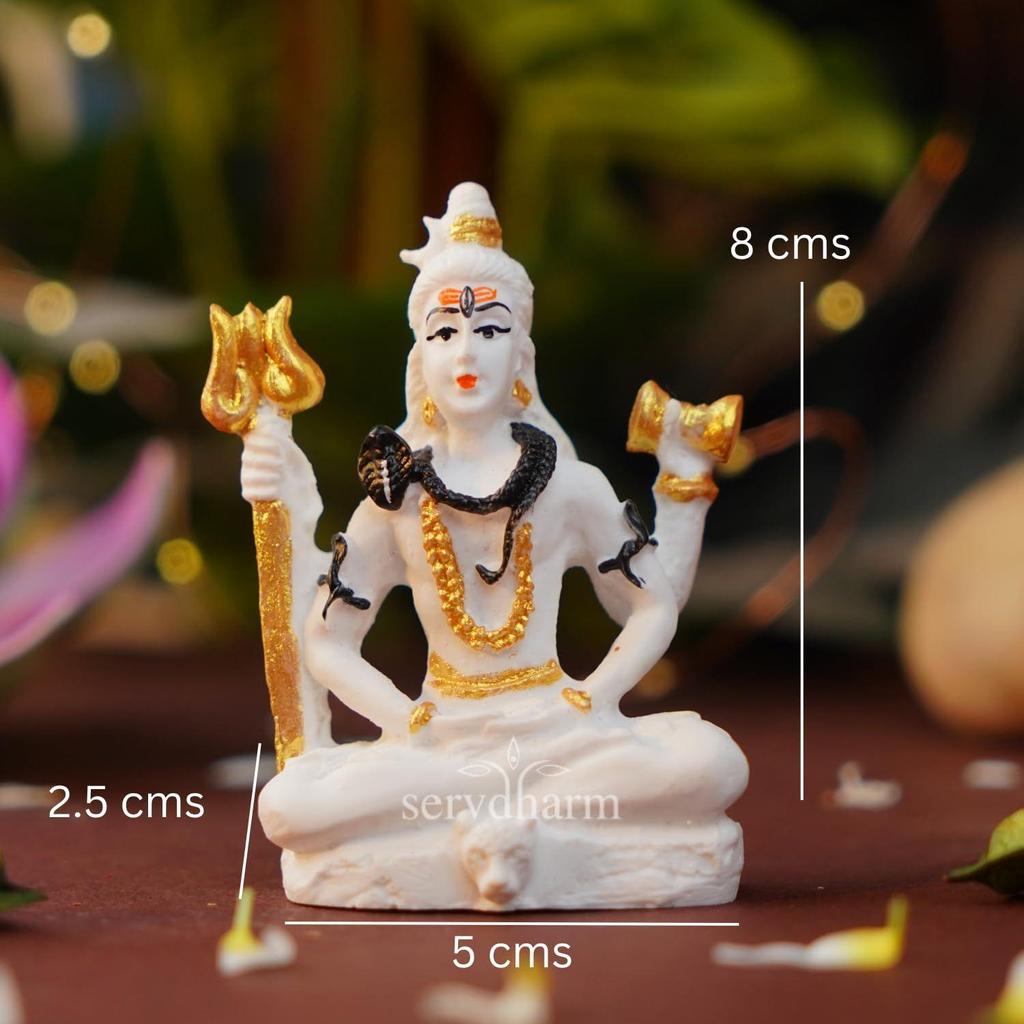 Shiva Murti for Home Decor & Pooja| Shiv Idols for Car Dashboard, Pooja Room, Home Decor, Office Desk | God Idols for Puja & Festival Gifting