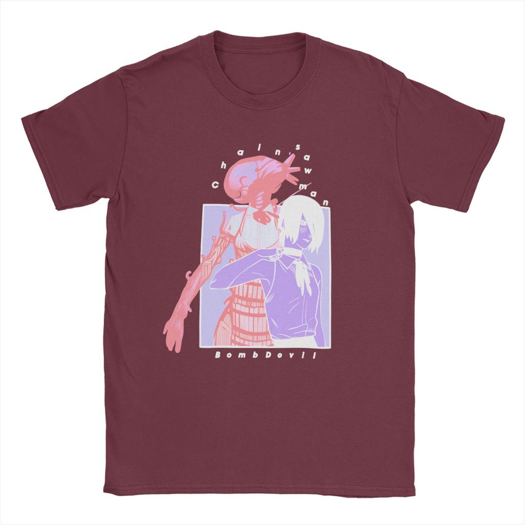 Chainsaws man Rezes Cotton T Shirt For Men Beach  Vintage T Shirts Comfortable Harajuku Tee Shirt Oversized Cheap Tops