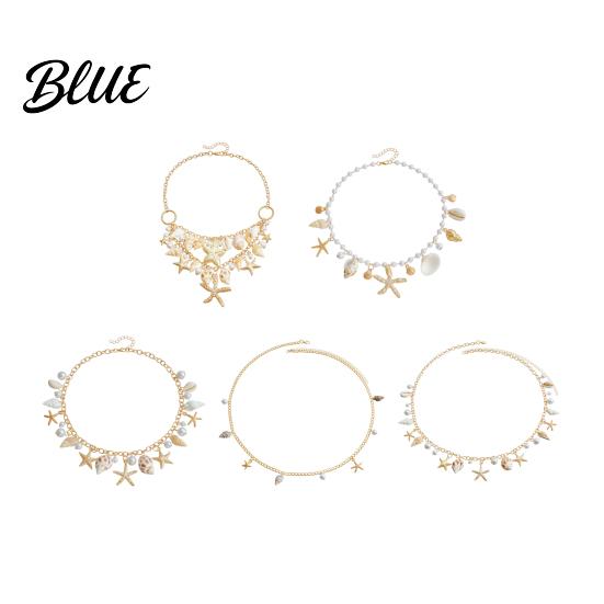 Body Chain Bohemia Style Beach Waist Imitation Pearl Starfish Conch