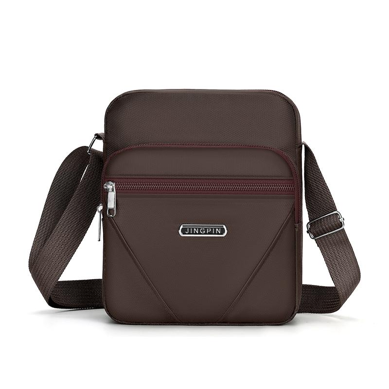 

Мужская сумка через плечо, повседневная мужская сумка, водонепроницаемая, многофункциональная, сумка через плечо для активного отдыха коричневый