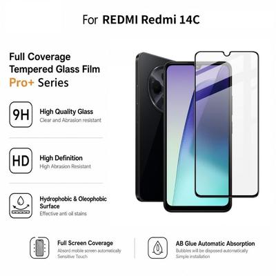 For Xiaomi Redmi 14C 4G Film Full Coverage Tempered Glass
