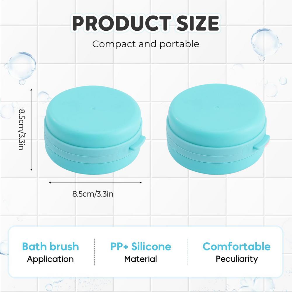 Shower Scrubber for Body Soft Handheld Cleansing Skin Brush Silicone Body Brush for Sensitive All Kinds Of Skin Women Men Adults