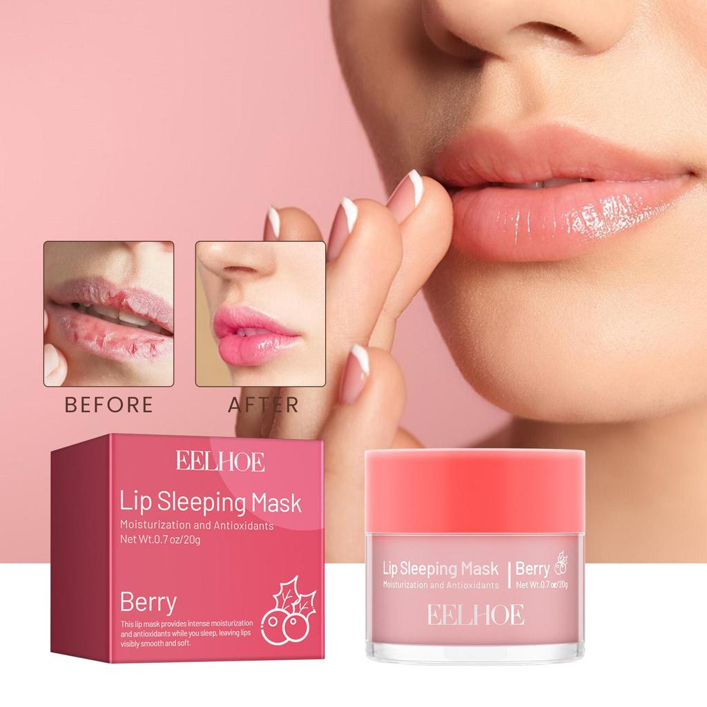 Feuchtigkeitsspendende Schlaf-Lippenmaske Nachtlippenpflege Pflege Glättet Lippenfältchen Lindert Lippenentzündung Lippenpflegeprodukte