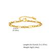 18K Gold-Plated Stainless Steel Hand-Spliced Chain Bracelet, Women'S Personalized Punk Metal Chain Wrist Jewelry