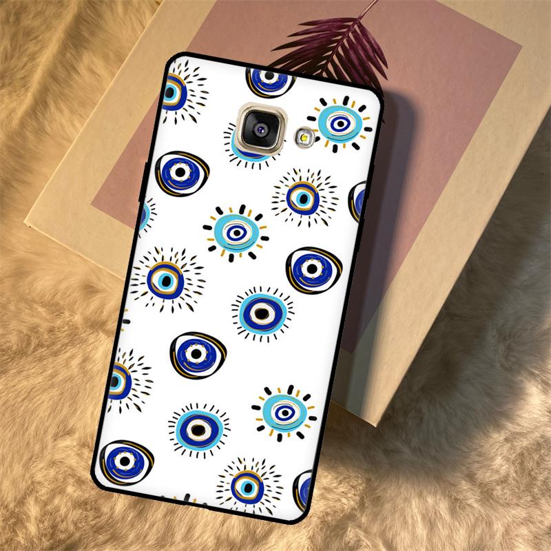 Evil Eye Lucky Eye Blue Case For Samsung Galaxy A3 A5 2016 J3 J5 J7 2017 J2 J6 J4 Plus J8 A6 A7 A8 A9 2018 Fundas