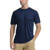 UPF50+ Men's Short-sleeved Sun Protection Clothing Solid Color Casual Round Neck Thin Breathable Quick-drying T-shirt