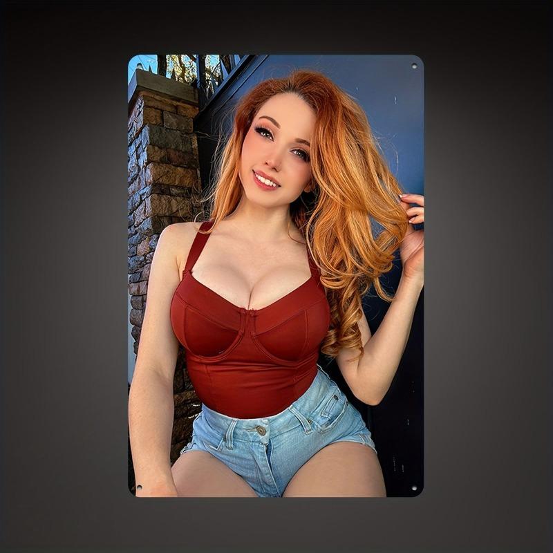 Christmas Pin-Up Girls Metal Sign, Office Gift Wall Decor 20x30cm