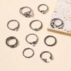 Full Diamond Rings, Jewelry Ins Wind Star Jewelry Women's Niche Light Luxury Ring Set Accessories