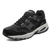 Skechers Vigor 2.0 Men Mesh Leather Comfort Low Top Casual Shoes Charcoal Black 237067-BKCC