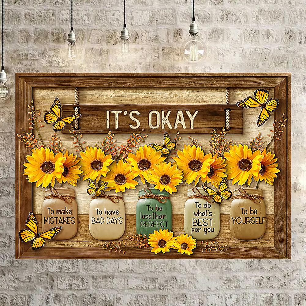 Картина на холсте с подсолнухом — фото 4