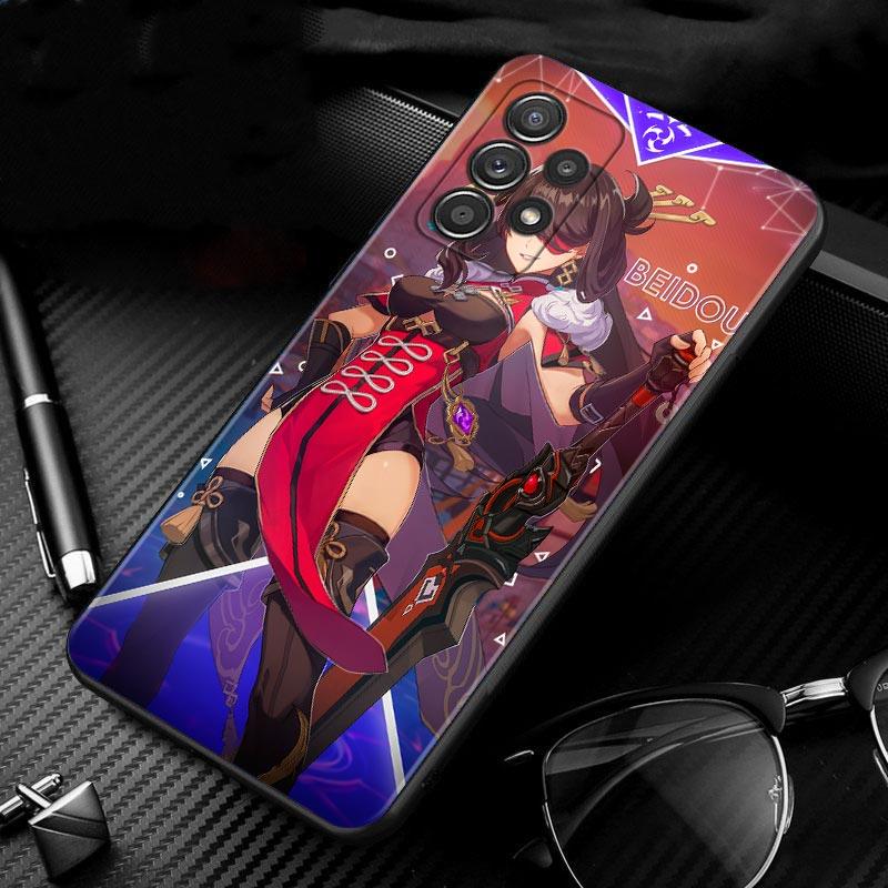 Etui na Samsung Galaxy A51 A12 A21s A71 A52 A31 A32 A02s A72 A11 A41 A22 A01 A51 5G A02 F42 Okładka Gra Genshin Impact Dziewczyna