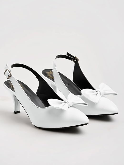 Shoetopia Damskie Stylowe Komfortowe Obcasy Lekka Amortyzująca Podeszwa | Sandały na Co Dzień i na Imprezę dla Kobiet Szpilki