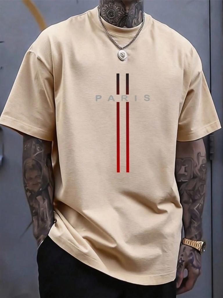 2026 Summer New Style Unisexs Pure Cotton Tshirt with Simple Letter Pattern Print Street Casual Fashion Comfortable and Soft