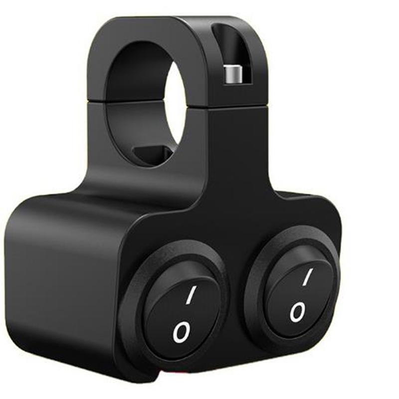 New 12V Motorcycle ATV Bike Handlebar Headlight Fog Light Horn Dual Buttons Switch