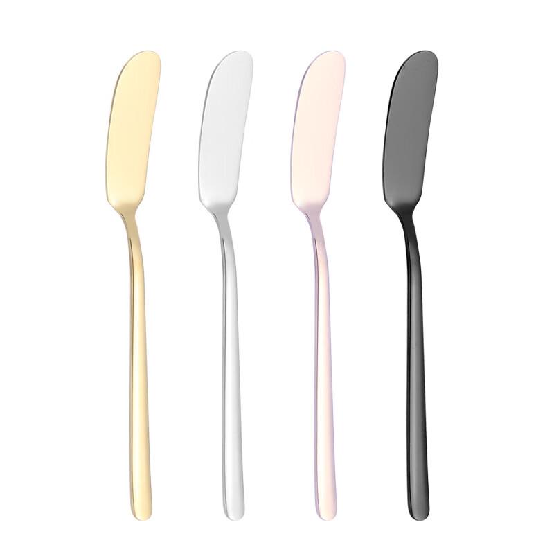 ZISIZ Gold Stainless Steel Butter & Jam Spreader Set