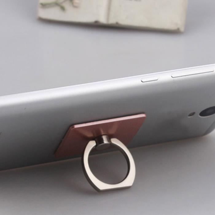 Support smartphone - SHOP-STORY - Bague pivotante 360° - Rose - Rotative multi-angle - Compatible coques