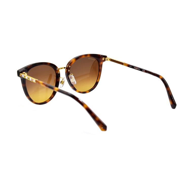 Swarovski Modern Vintage Style Acrylic And Metal Butterfly Sunglasses Women Sunglasses SK0317-D-52F