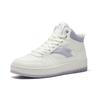 Anta First Year Textile, Synthetic Leather High Top Women's Shoes Women's Ivory White/Light Purple Gray 922548083-1