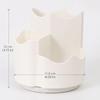 3 Compartments Rotating Pen Holder 360 Degree Rotating Pencil Holder  Office Use