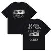 Rapper Milo J La Vida Era Mas Corta Album 2026 Graphic T Shirt Men's Vintage Fashion Cotton Short Sleeve T-shirts man streetwear