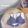 Women Sexy Spaghetti Straps Thin Cup Bra Solid Color Wireless Anti-sagging Seamless Push-up Brassiere
