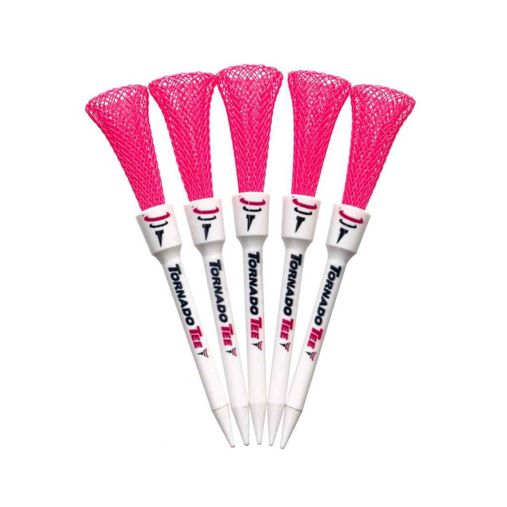 TORNADO TEE Golf Tee Drakon Pink Zoll 5 Stück 3,25 (82mm) TT-325