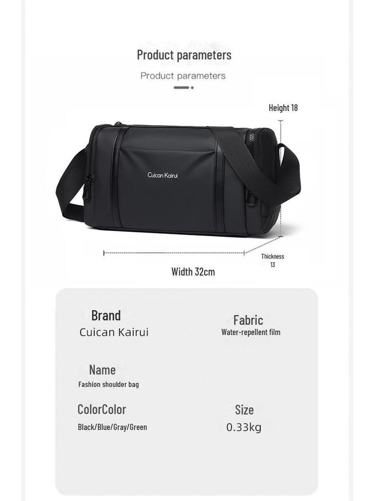 Všestranný pánský kožený batoh s velkým objemem: Módní taška přes rameno