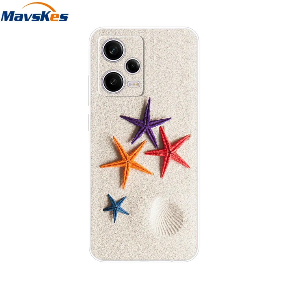 For Redmi Note 12 Pro Case Note12 Pro Cover Printed Silicone Phone Cover for Coque Xiaomi Redmi Note 12 Pro 5G Phone Case Funda