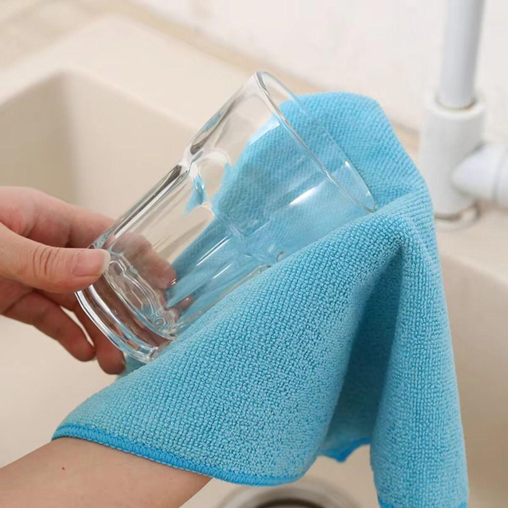 20Pcs Thickened Microfibre Cleaning Cloths 30x30cm Super Absorbent Cloths  House Cleaning