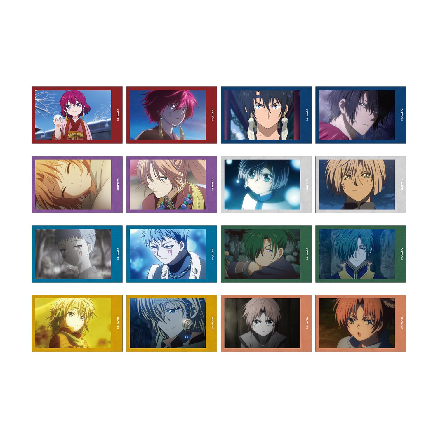 TV anime  Akatsuki no Yona  trading scene illustration cards box of 16