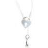 Dolce Vita [L2603] - Silver White 'Love' Designer Necklace