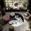 Tiger pattern round rug,Carpet Rug for Living Room Bedroom Playroom ,Non-slip Floor Mat,Holiday Gifts and Birthday Gifts.