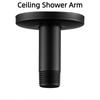 10cm Ceiling Shower Arm with Flange Ceiling Mount Shower Wall Pipe Rainfall Straight Shower Ceiling Rod Faucet Replacement