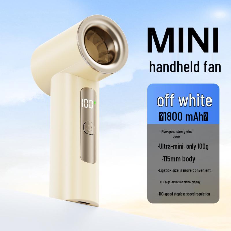 2026 Portable High-Speed Mini Fan with 100-Speed USB Digital Display & Turbo Mode Distributor Dropshipping
