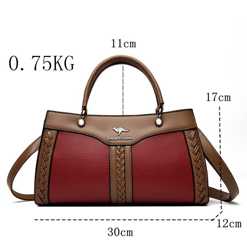 Luxury Leather Handbags Designer Retro Crossbody bags for Women 2025 New Large Capacity Shoulder Messenger Bag Tote Bags