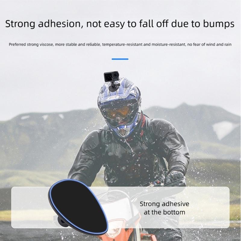Universal Flexible Adhesive Mounting Base For Action Cameras ABS Lightweight Secure Grip