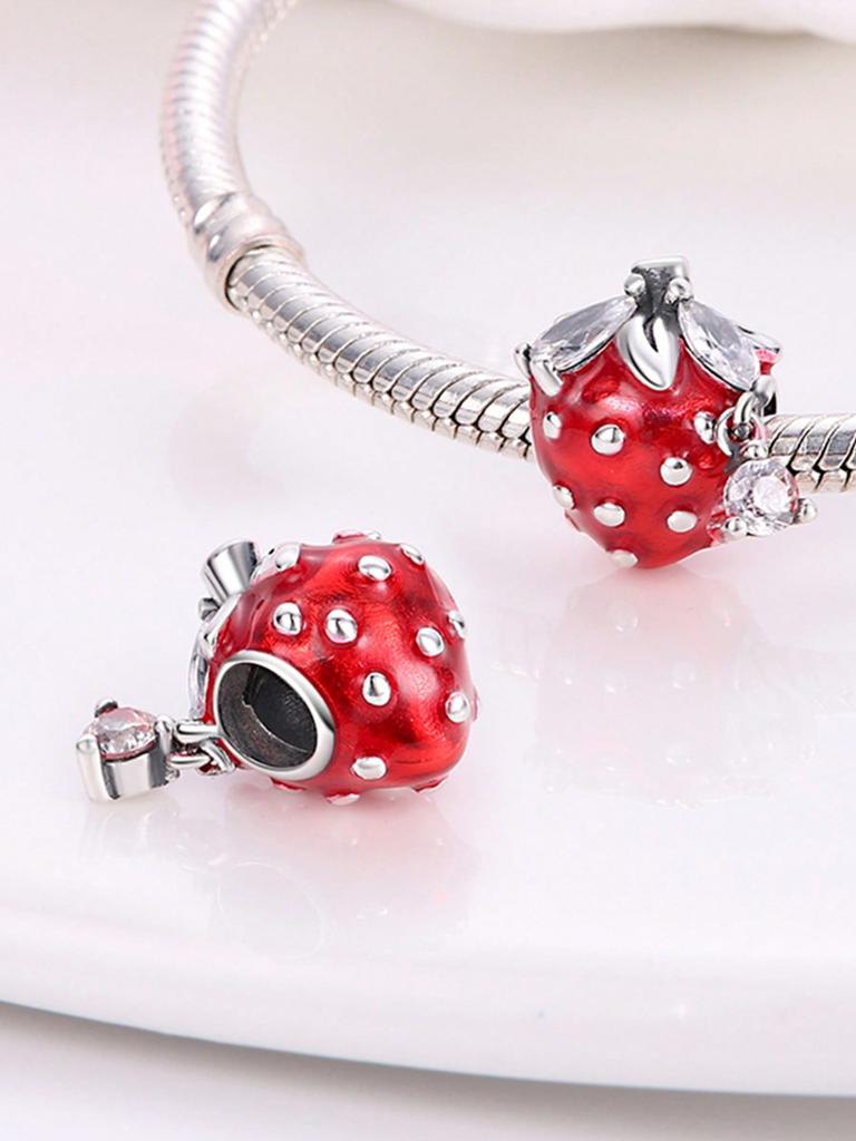 Charms Plata Copper Colors Christmas Gift Strawberry Boots Bead Pendant For Original Bracelet For Women Diy Jewelry Love Gift